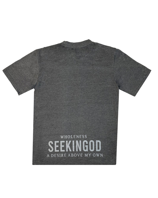 SEEKINGOD Charcoal Tee